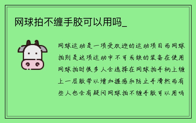 网球拍不缠手胶可以用吗_