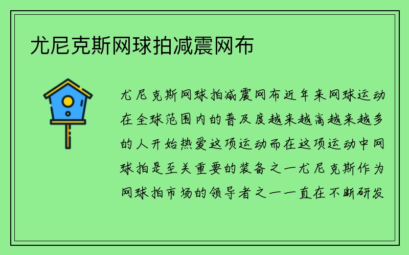 尤尼克斯网球拍减震网布